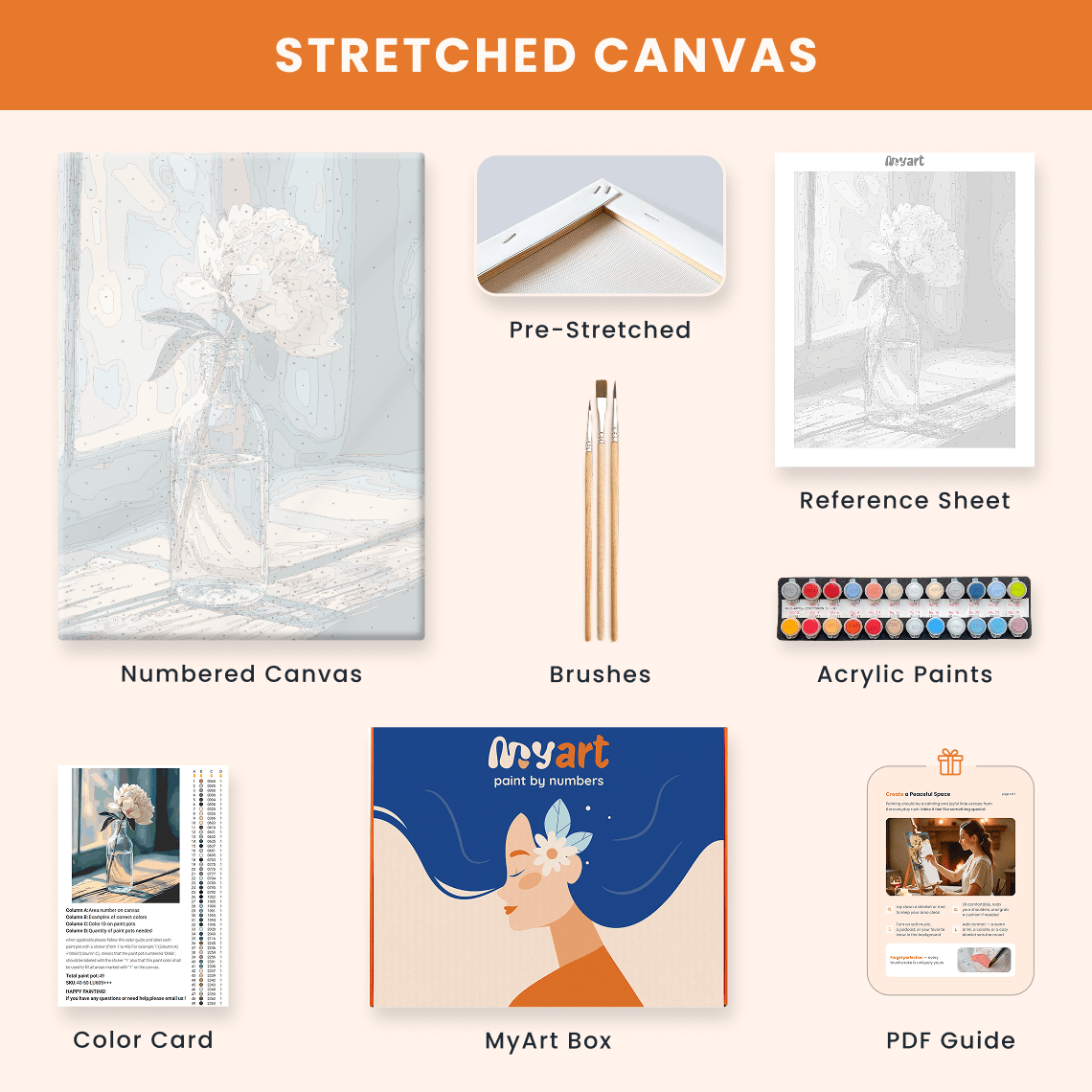 Paint by numbers - Soft Bloom - MyArt