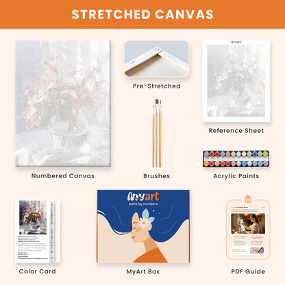 Paint by numbers - Soft Bloom Panel - MyArt