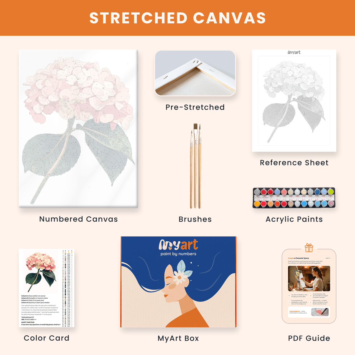 Paint by numbers - Soft Blooms - MyArt