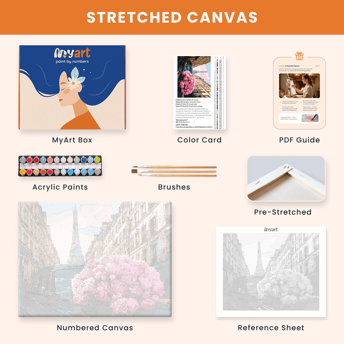 Paint by numbers - Soft Radiance - MyArt