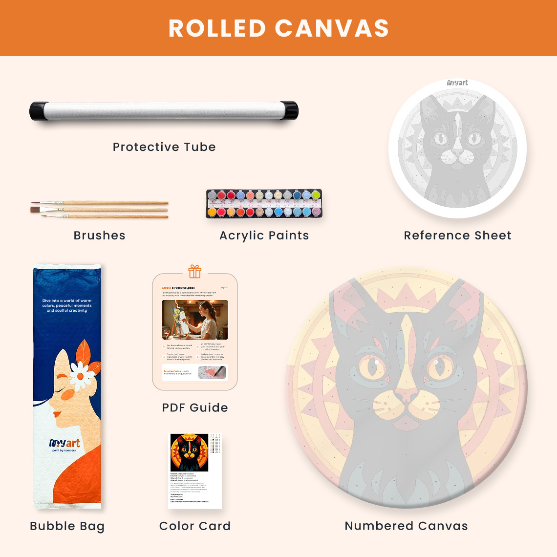 Paint by numbers - Solar Cat - MyArt