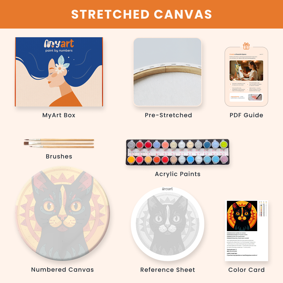 Paint by numbers - Solar Cat - MyArt