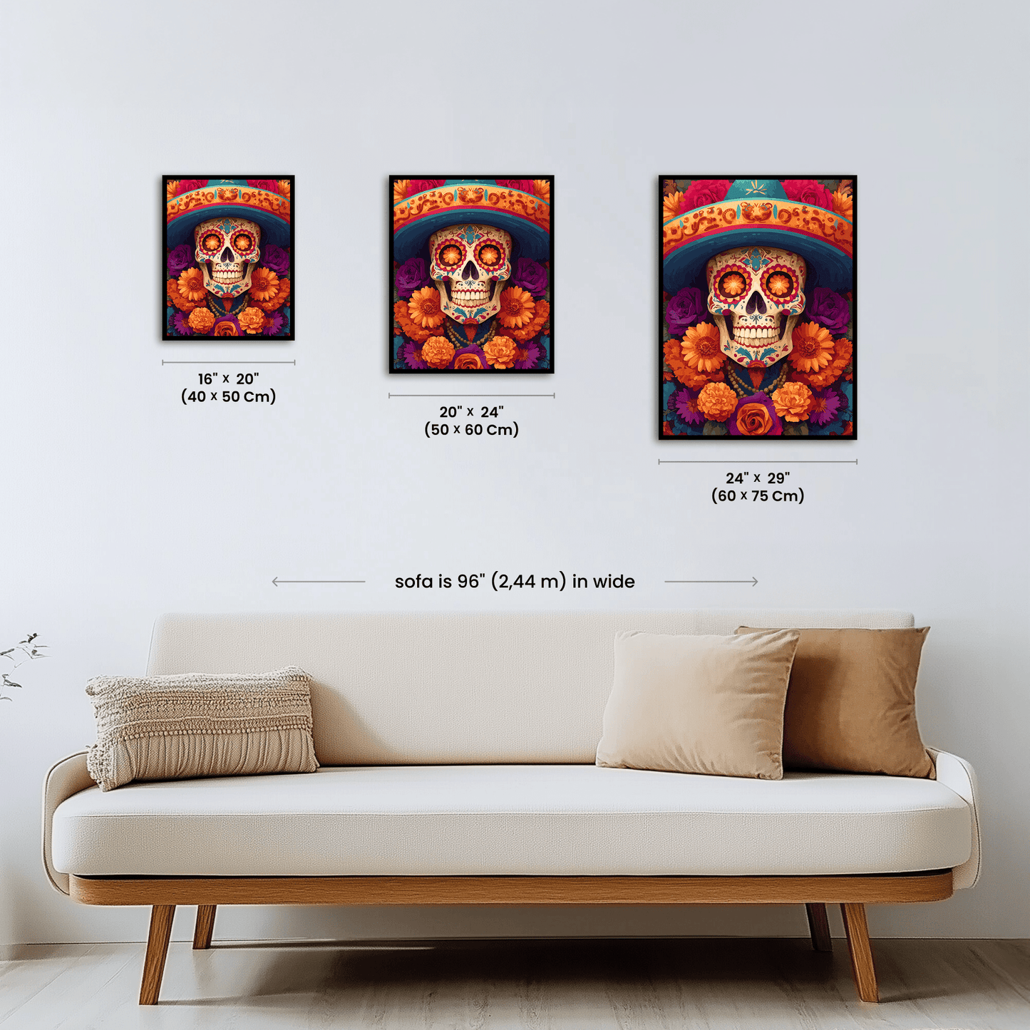 Paint by numbers - Sombrero Calavera - MyArt