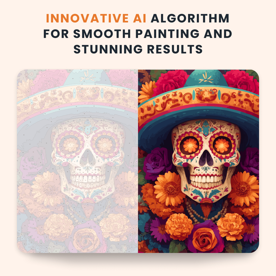 Paint by numbers - Sombrero Calavera - MyArt