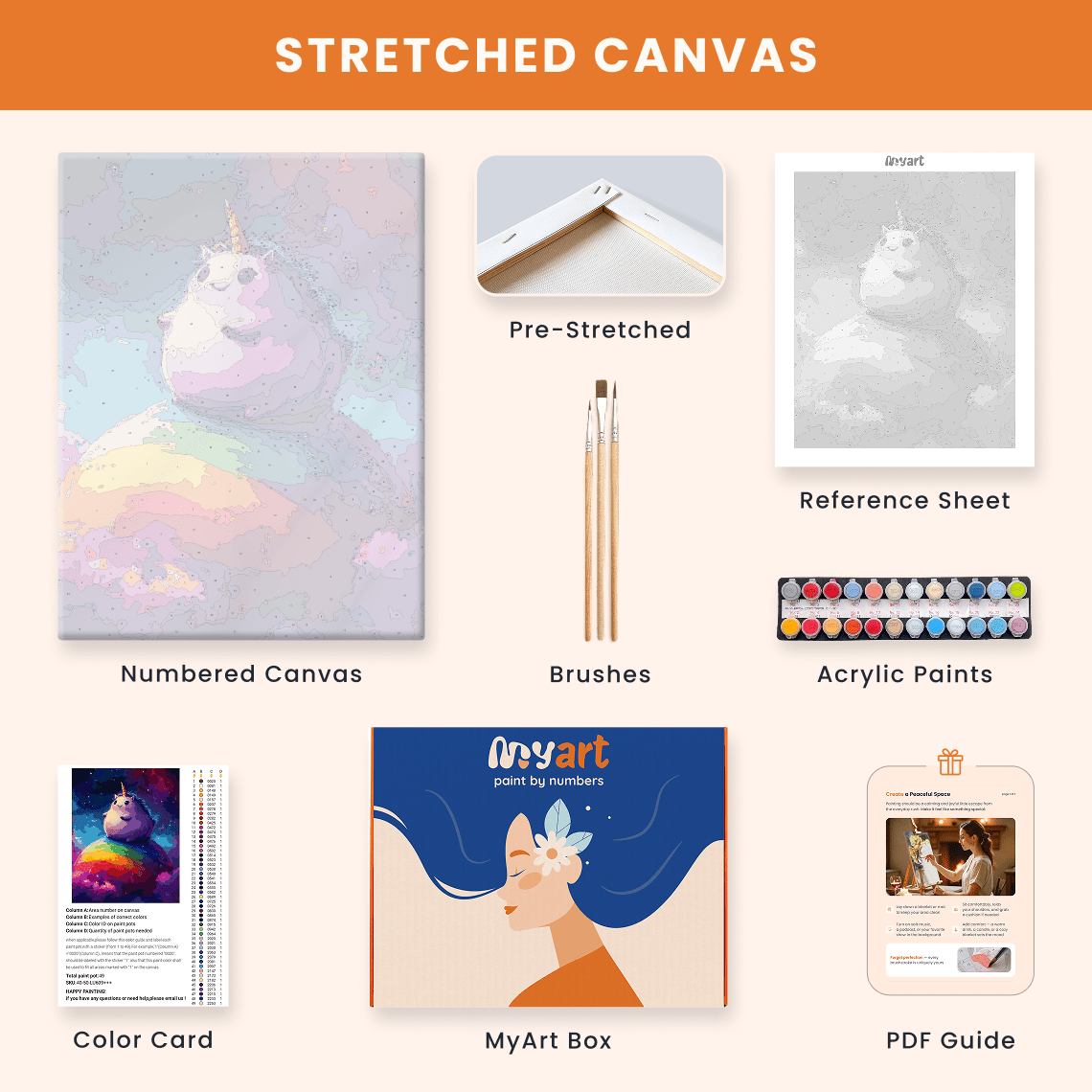 Paint by numbers - Space Unicorn - MyArt