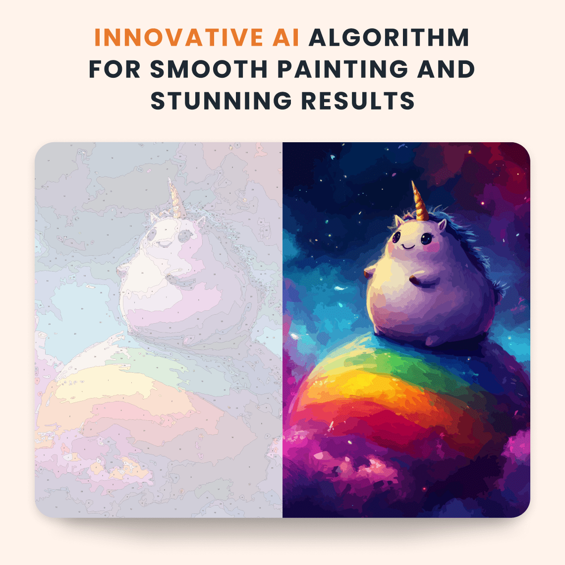 Paint by numbers - Space Unicorn - MyArt