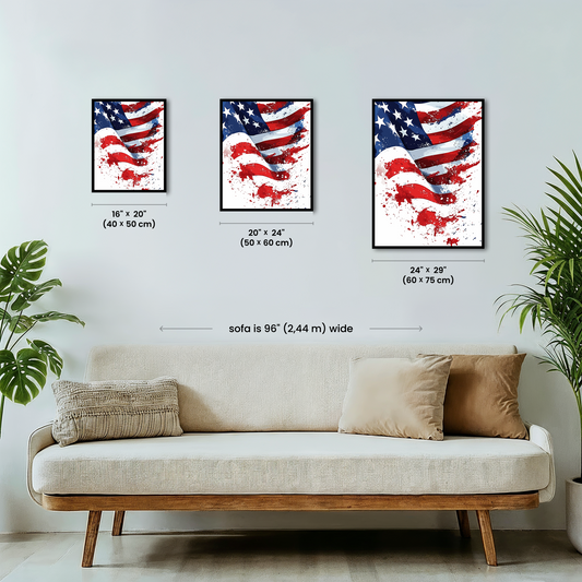 Splattered Flag