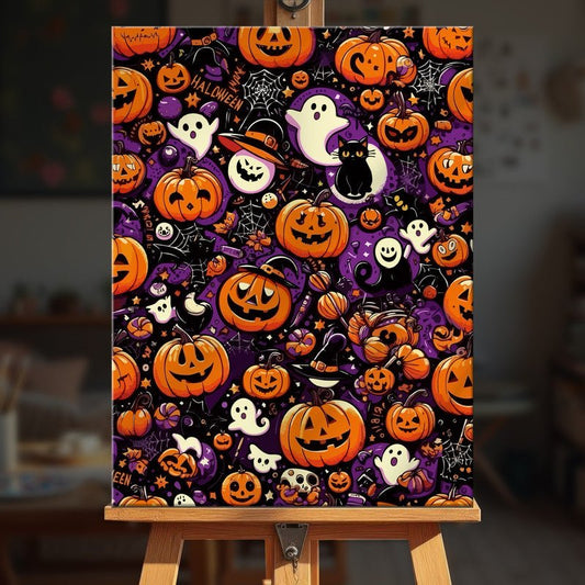 Paint by numbers - Spooky Pattern - MyArt
