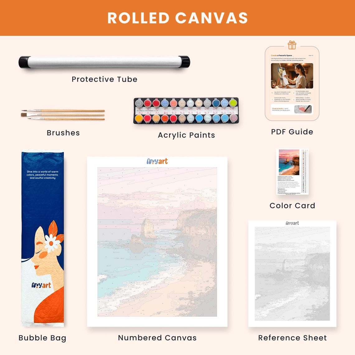 Paint by numbers - Stacked Coast - MyArt