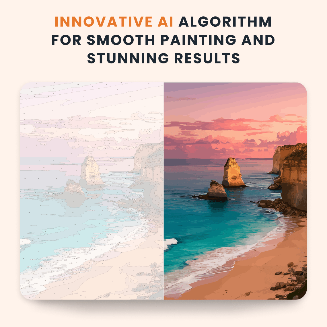 Paint by numbers - Stacked Coast - MyArt