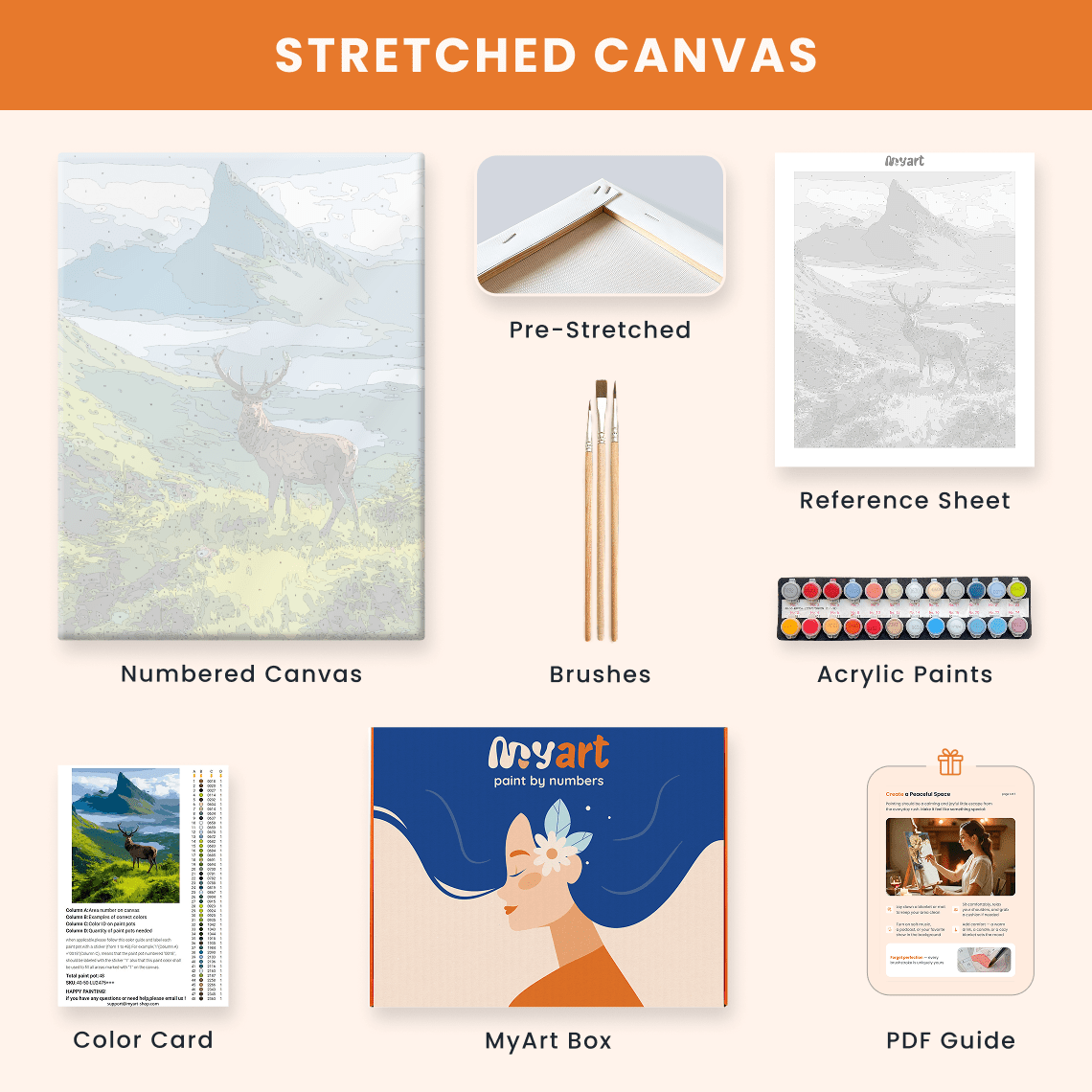 Paint by numbers - Stag Vista - MyArt