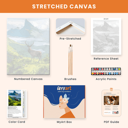 Paint by numbers - Stag Vista - MyArt