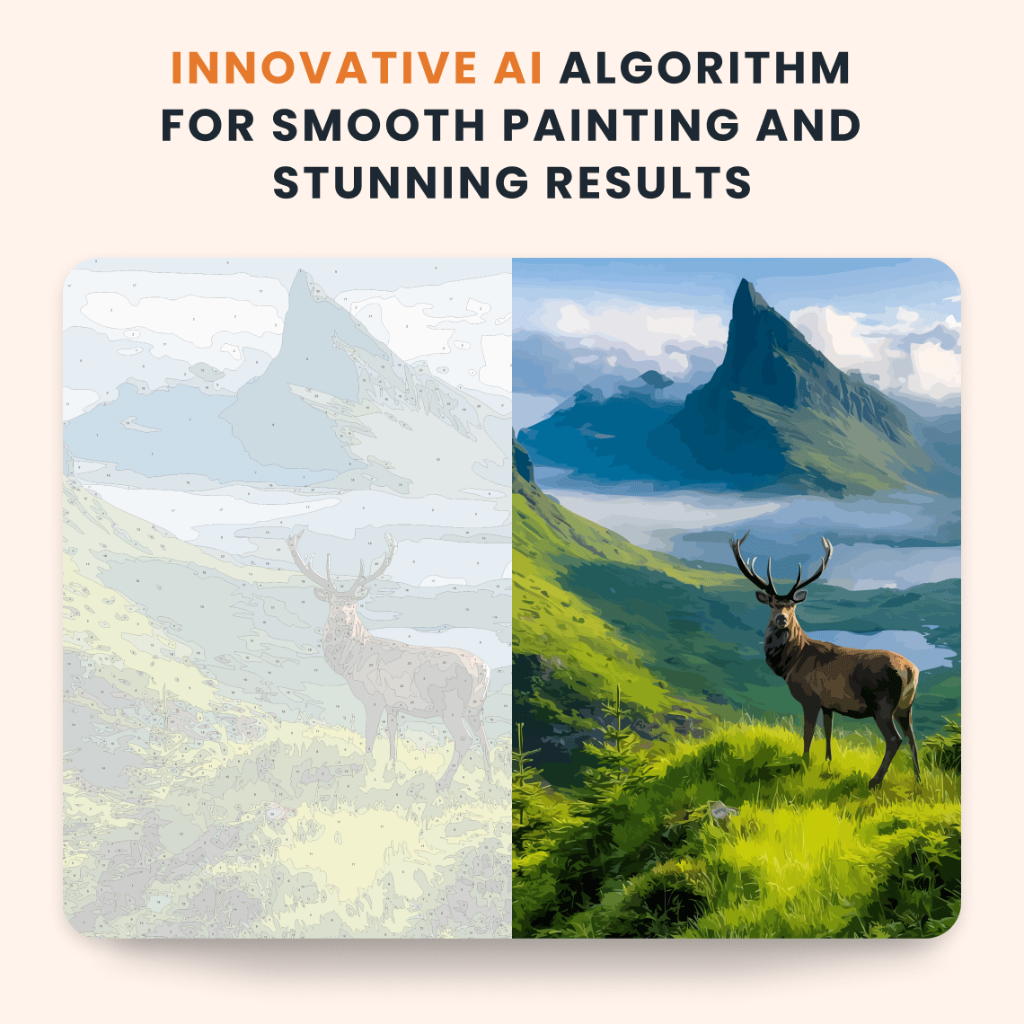 Paint by numbers - Stag Vista - MyArt