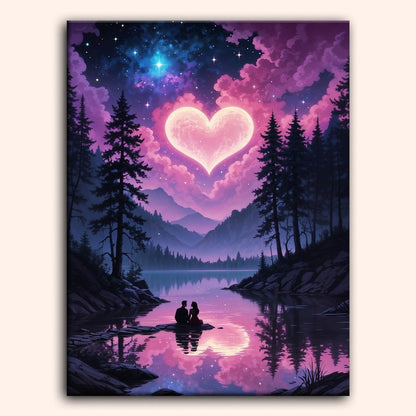 Paint by numbers - Starlit Love - MyArt