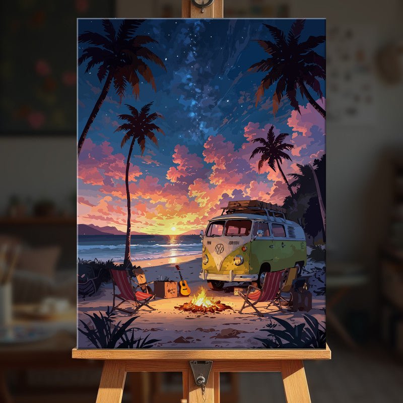 Paint by numbers - Starry Campfire - MyArt