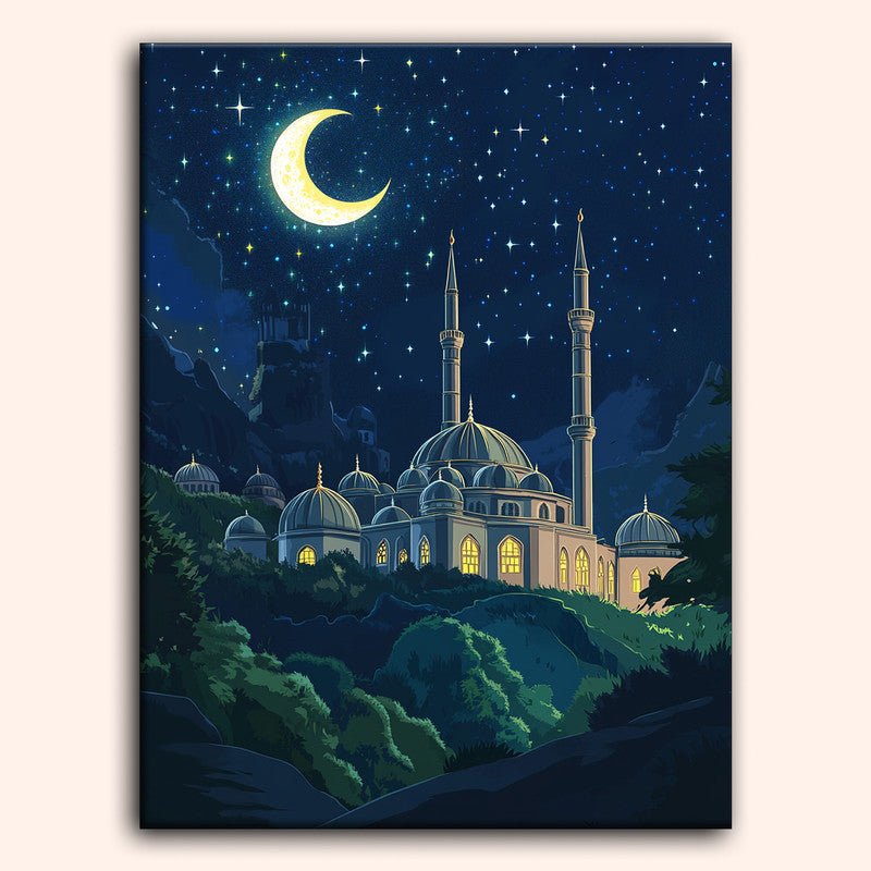 Paint by numbers - Starry Crescent - MyArt