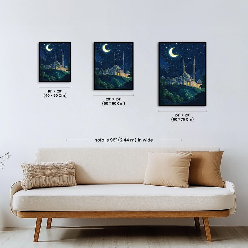 Paint by numbers - Starry Crescent - MyArt