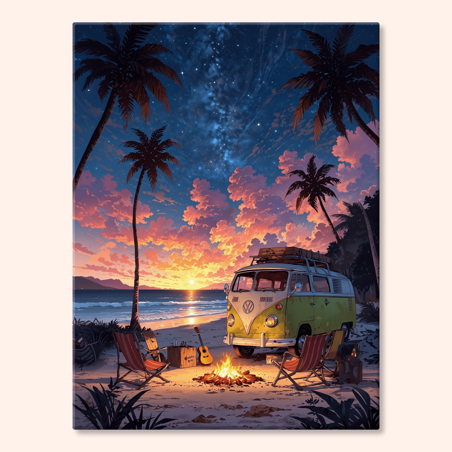 Paint by numbers - Starry Campfire - MyArt