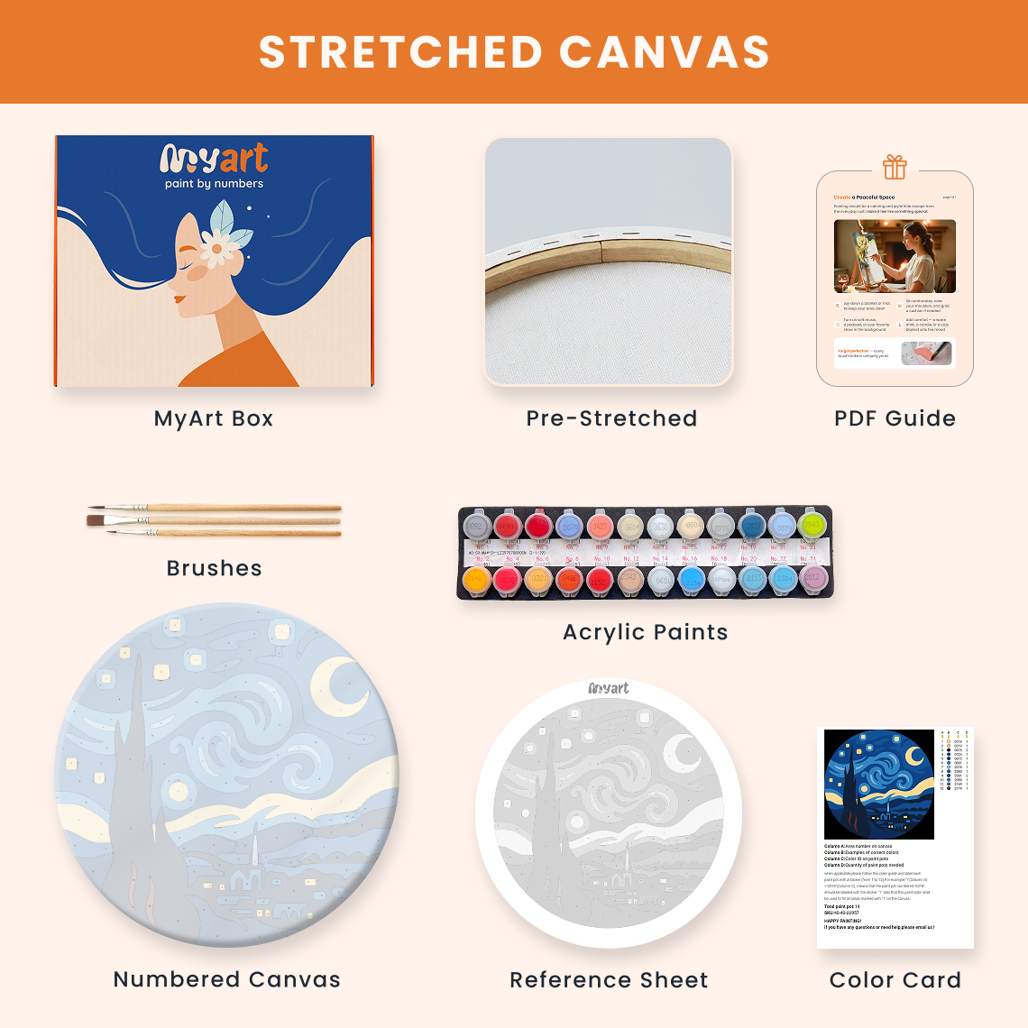 Paint by numbers - Starry Night - MyArt