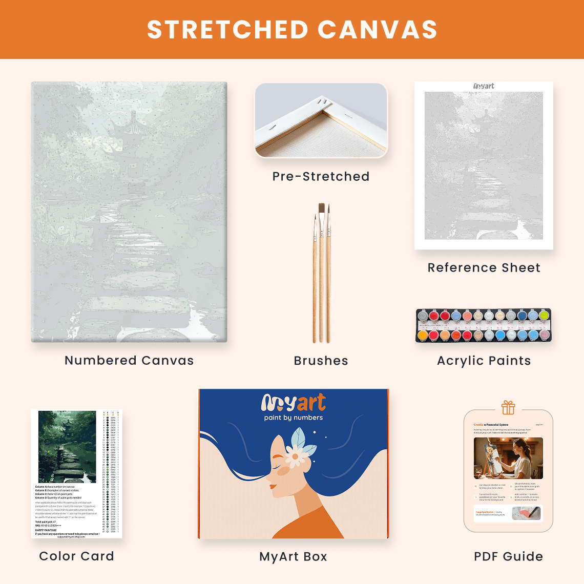 Paint by numbers - Stone Pathway - MyArt