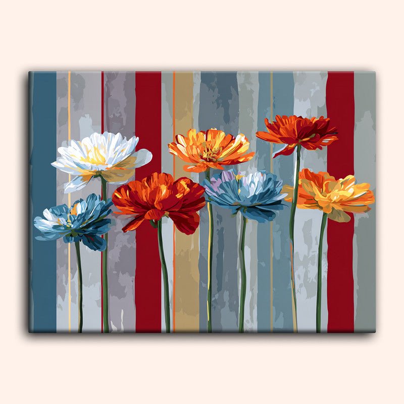 Paint by numbers - Striped Bloom - MyArt