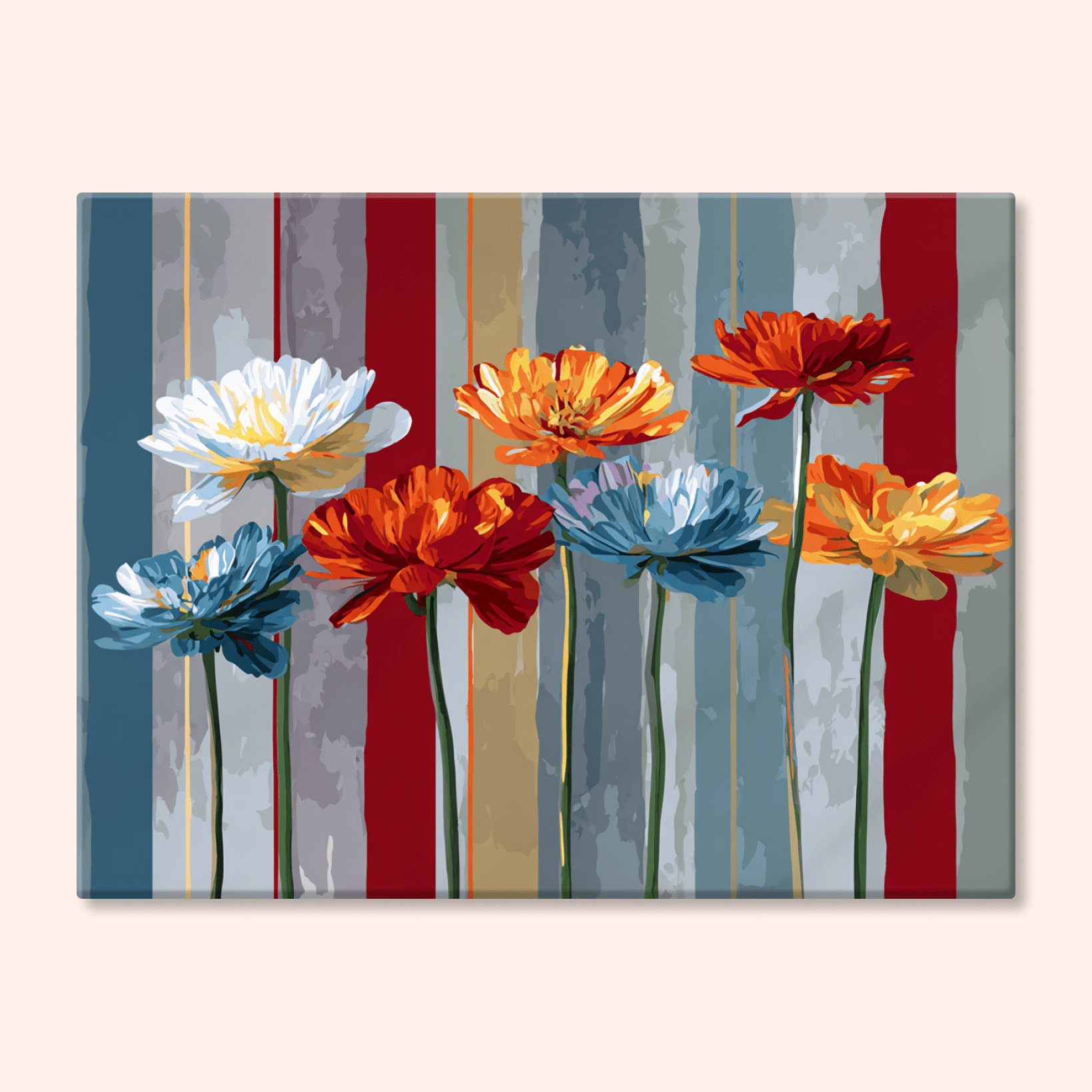 Paint by numbers - Striped Bloom - MyArt