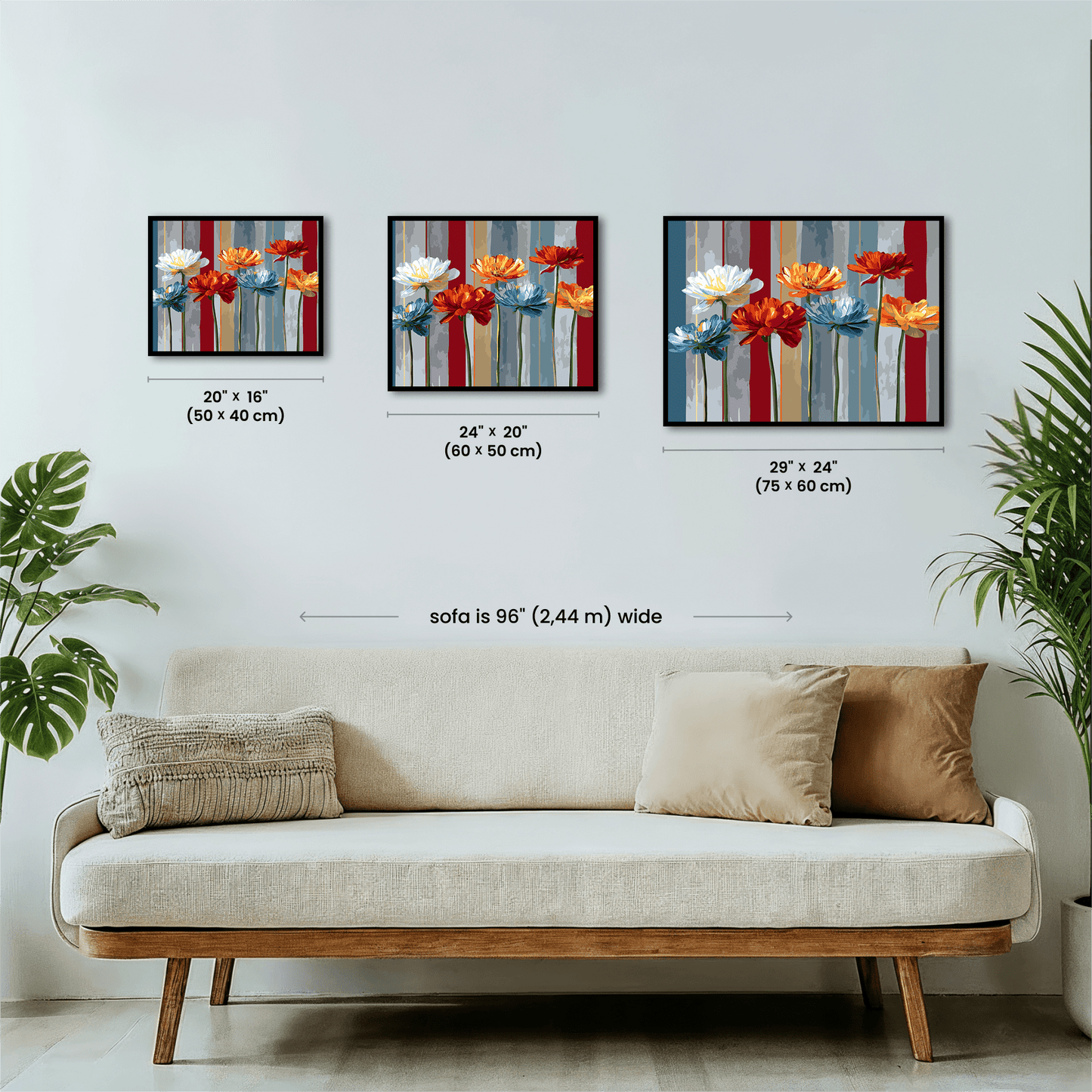 Paint by numbers - Striped Bloom - MyArt