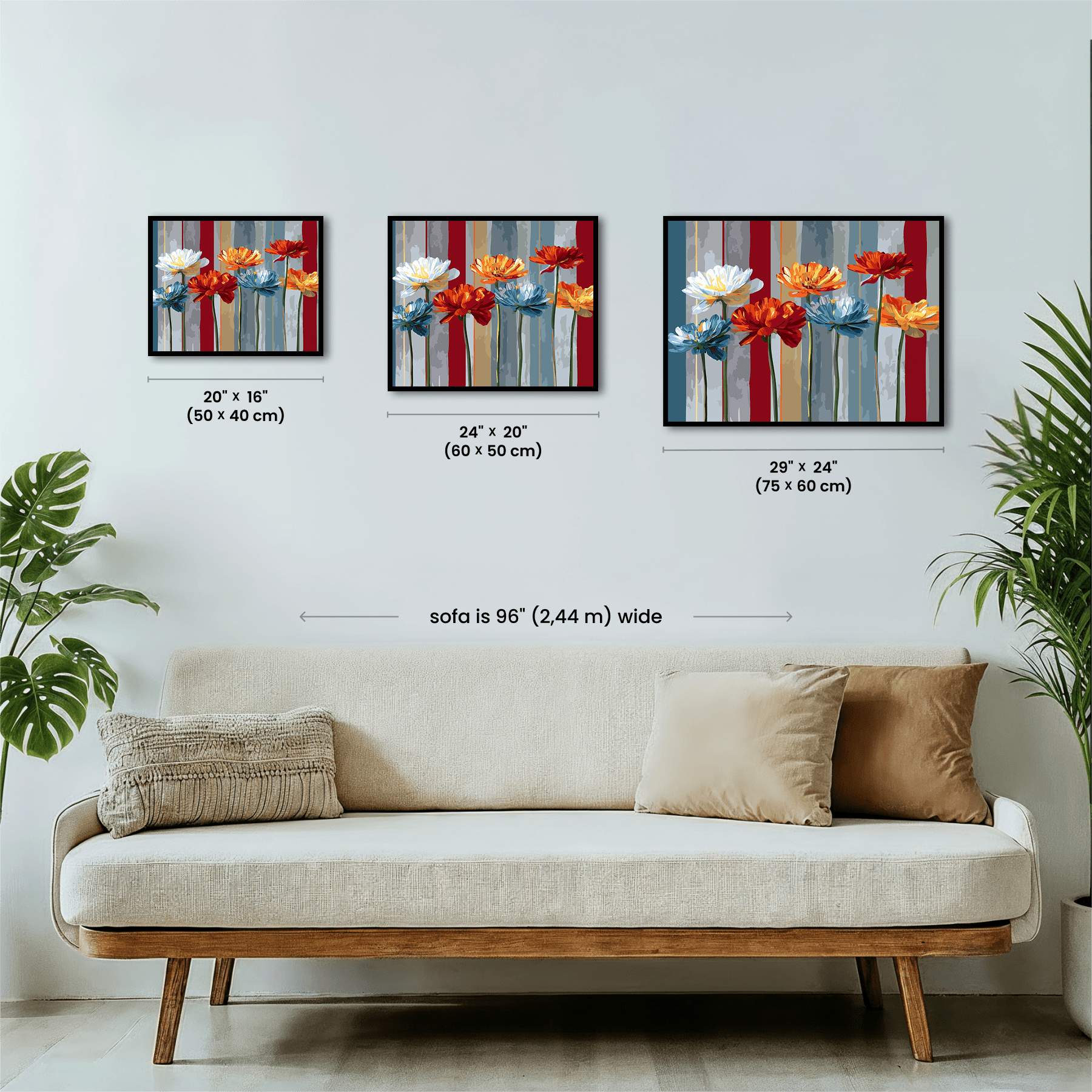 Paint by numbers - Striped Bloom - MyArt