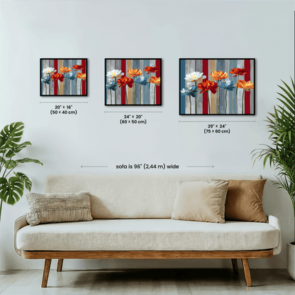 Paint by numbers - Striped Bloom - MyArt