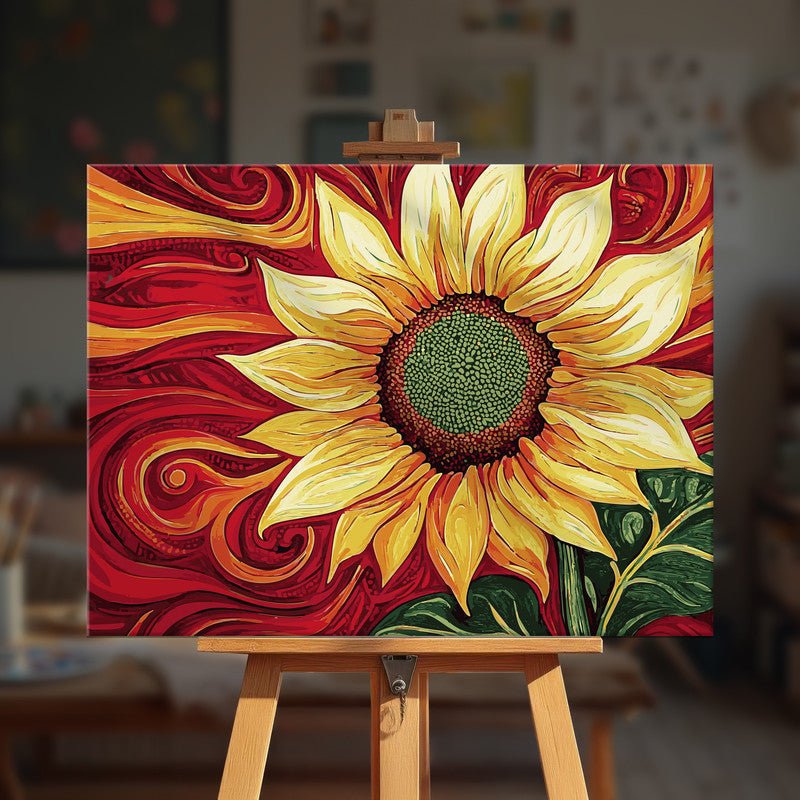 Paint by numbers - Sunflower Fire - MyArt