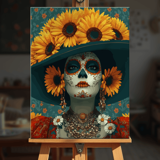 Paint by numbers - Sunflower Catrina - MyArt