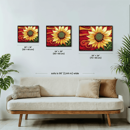 Paint by numbers - Sunflower Fire - MyArt