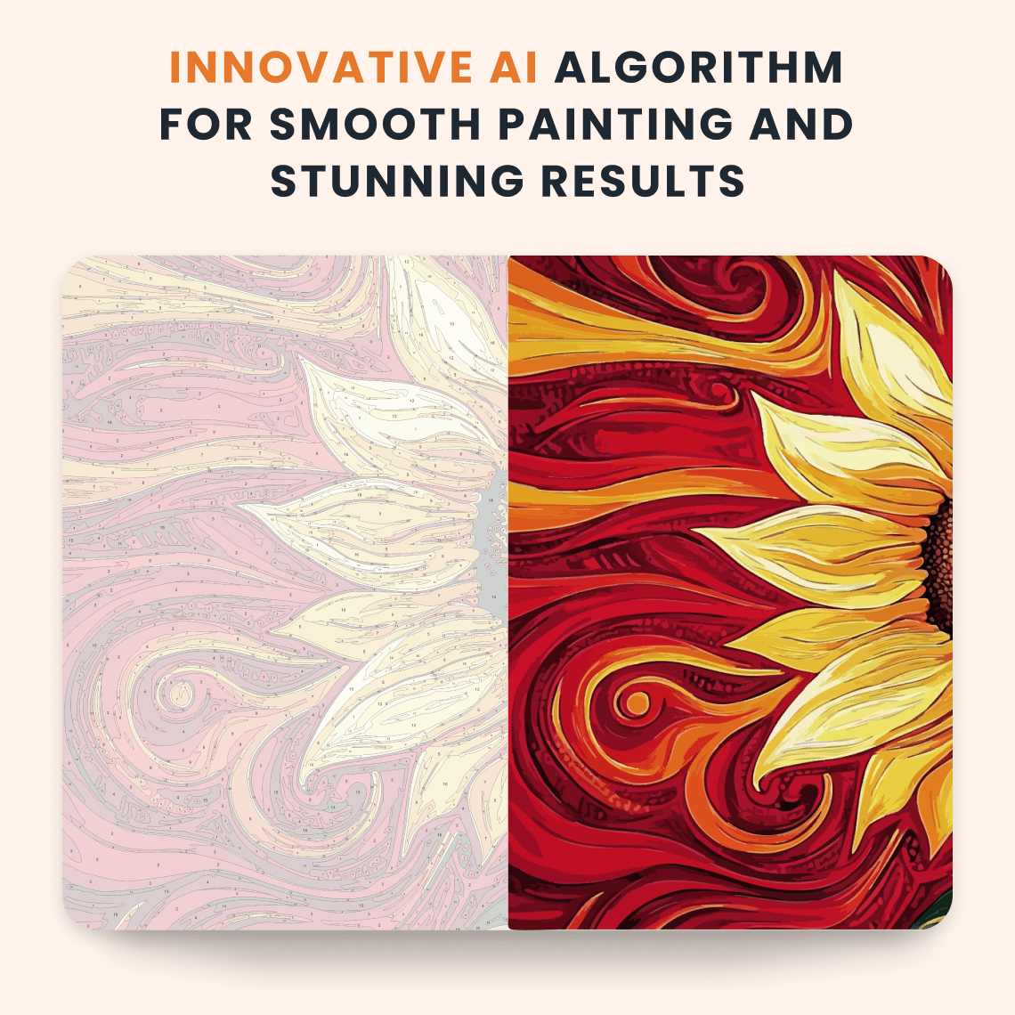 Paint by numbers - Sunflower Fire - MyArt