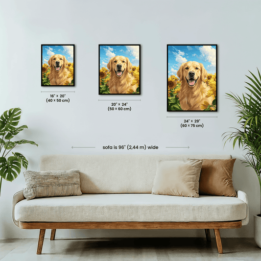 Paint by numbers - Sunflower Retriever - MyArt
