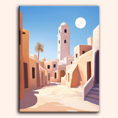 Paint by numbers - Sunlit Minaret - MyArt