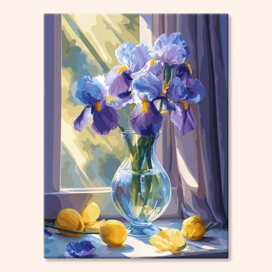 Sunlit Irises