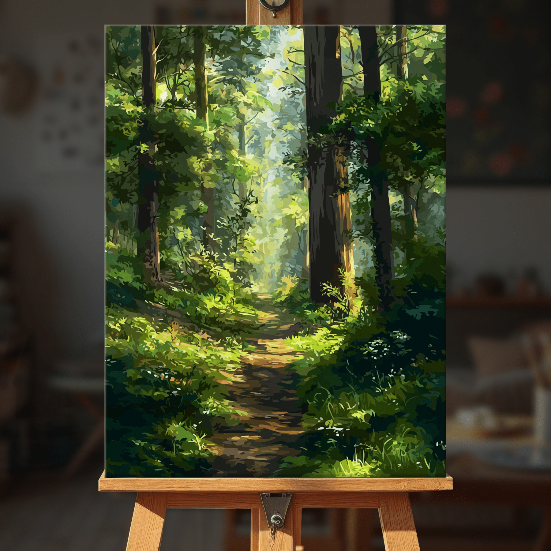 Paint by numbers - Sunlit Forest - MyArt