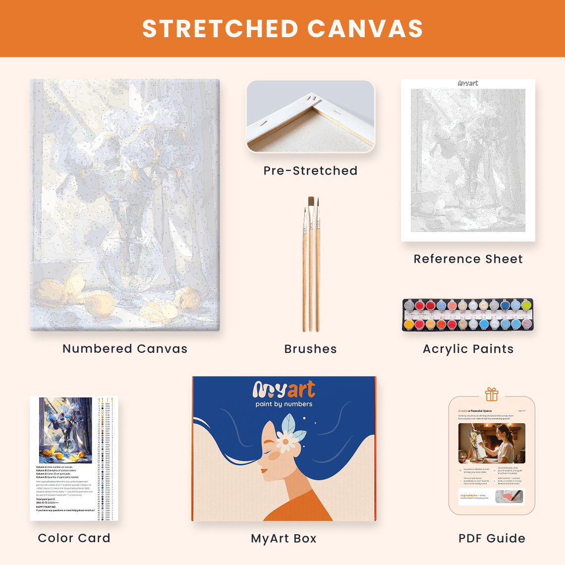 Paint by numbers - Sunlit Irises - MyArt