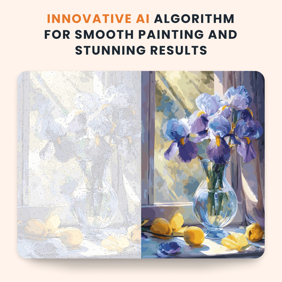 Paint by numbers - Sunlit Irises - MyArt