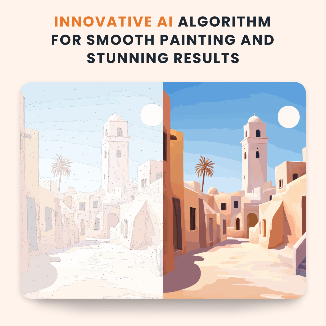 Paint by numbers - Sunlit Minaret - MyArt