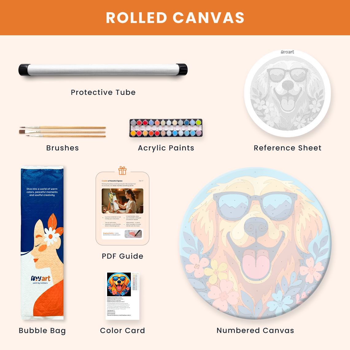 Paint by numbers - Sunny Pup - MyArt