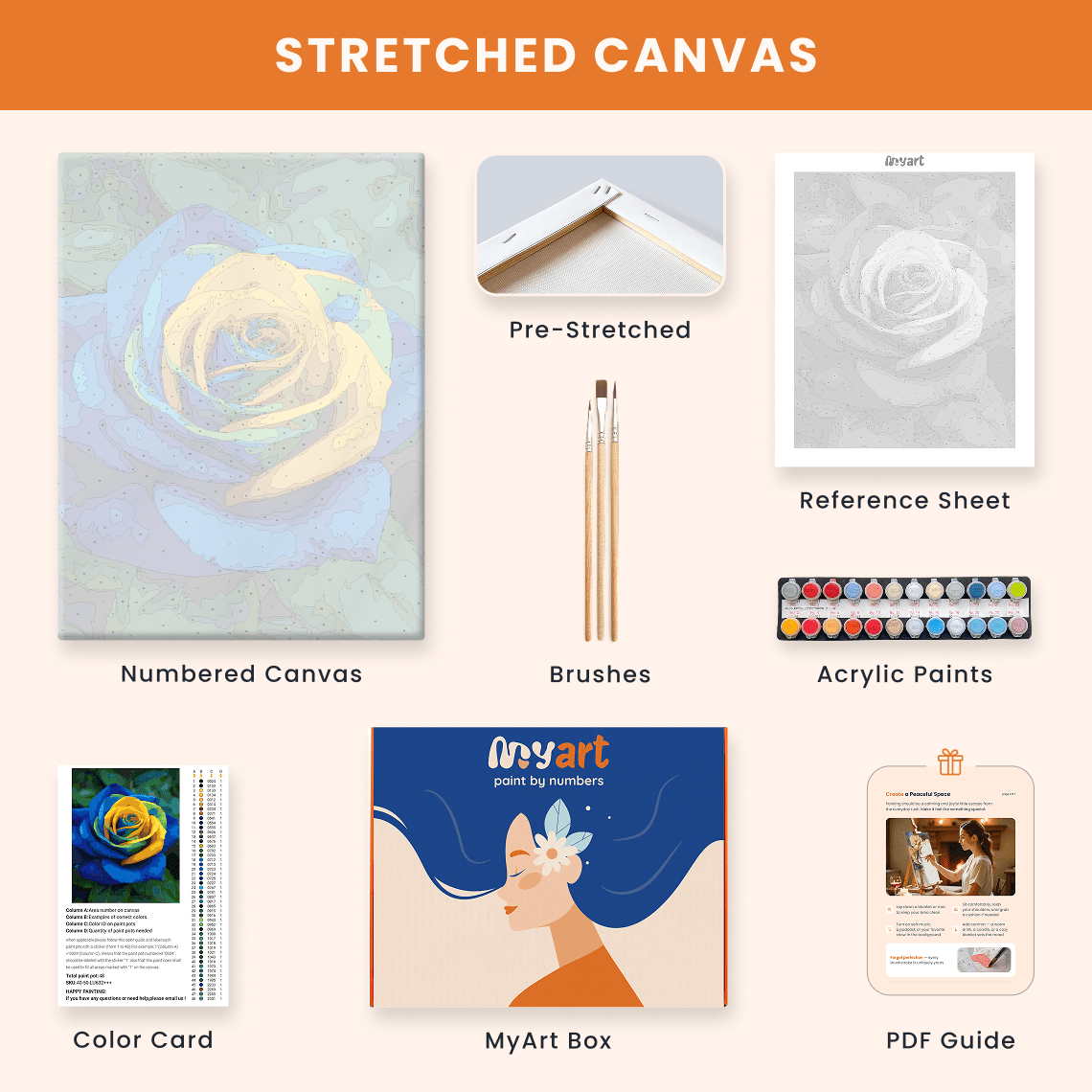 Paint by numbers - Sunrise Rose - MyArt