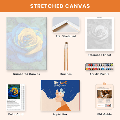 Paint by numbers - Sunrise Rose - MyArt