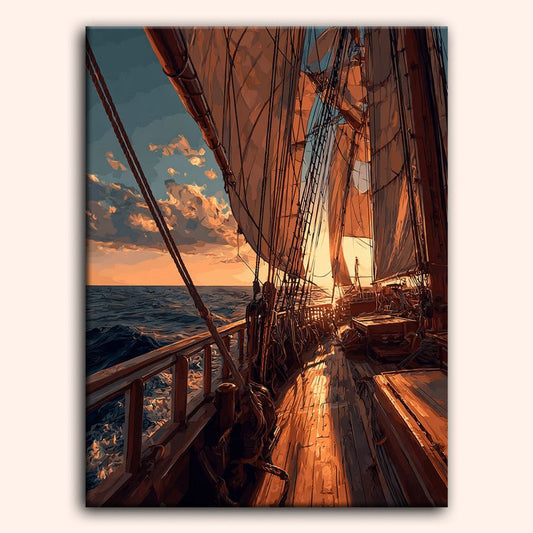 Paint by numbers - Sunset Deck - MyArt