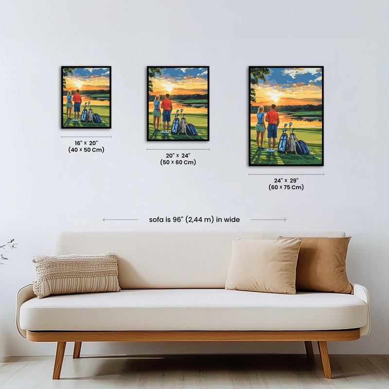 Paint by numbers - Sunset Fairway - MyArt