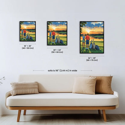 Paint by numbers - Sunset Fairway - MyArt