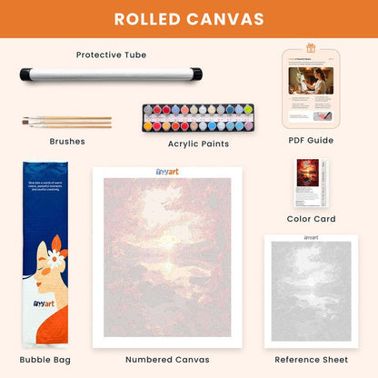 Paint by numbers - Sunset Lake - MyArt