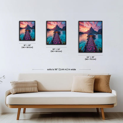 Paint by numbers - Sunset Path - MyArt