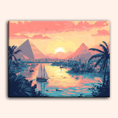 Paint by numbers - Sunset Sail - MyArt