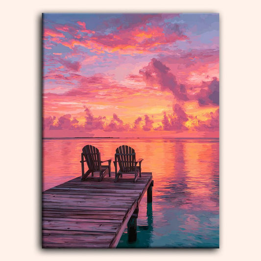 Paint by numbers - Sunset Silence - MyArt